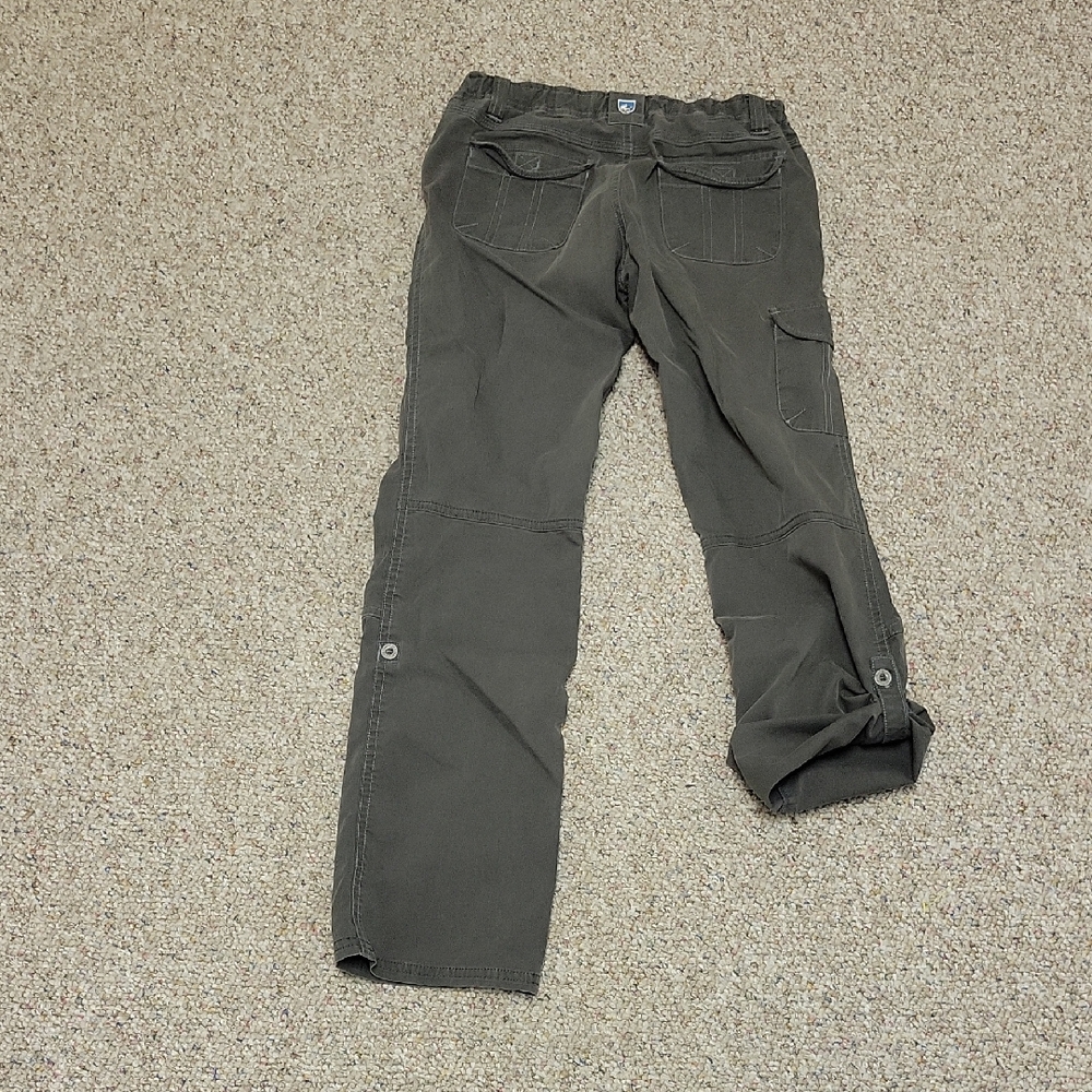 Kuhl Girl's Dark Gray Convertible Hiking Pants, Sz 12. Outdoor Gorpcore
